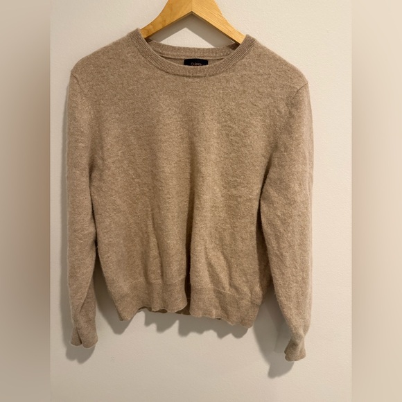 Quince Mongolian Cashmere Crewneck Sweater Size XL, Oatmeal Quiet Luxury - Picture 3 of 14